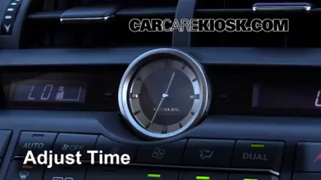 2015 Lexus NX200t 2.0L 4 Cyl. Turbo Reloj Fijar hora de reloj